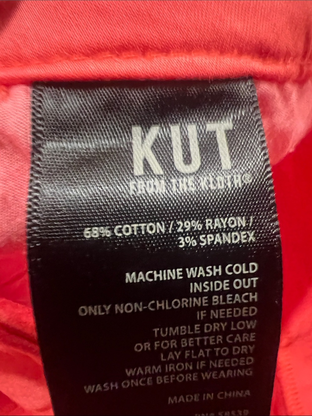 Kut from the Kloth Coral Chino Pants - Picture 4 of 4
